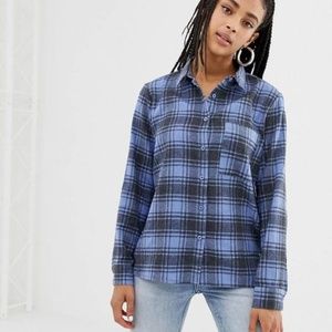 ASOS Blue Plaid Shirt. Brand New.